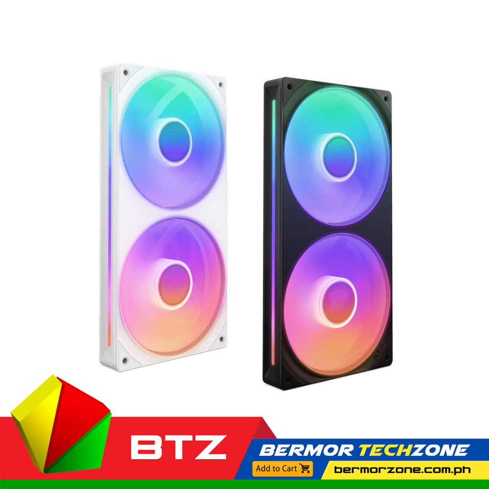 FAN (พัดลม) NZXT F240 RGB CORE (BLACK) : RF-U24HF-B1 / RF-U24HF-W1