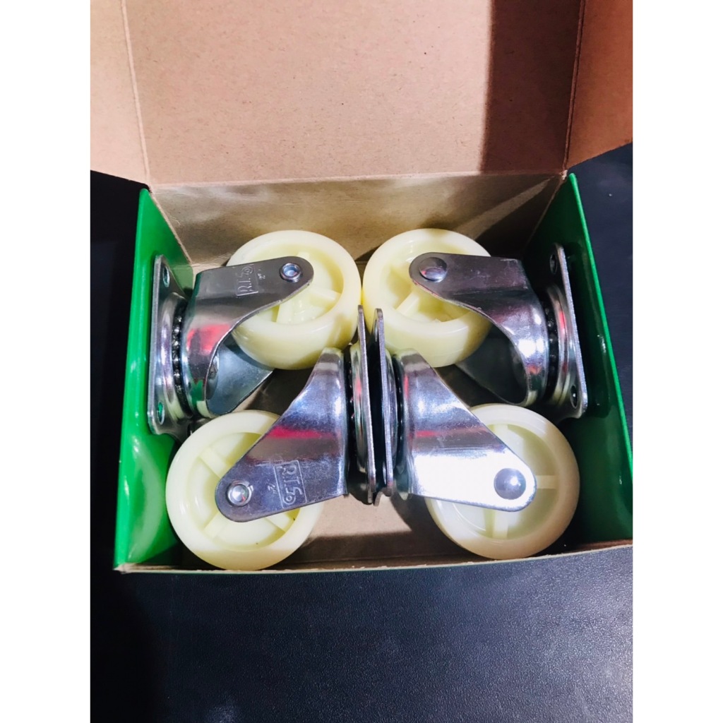 ล้อยูริเทนชุดแป้น ไม่มีเบรค ขนาด 2 นิ้ว 4ลูก/ชุด