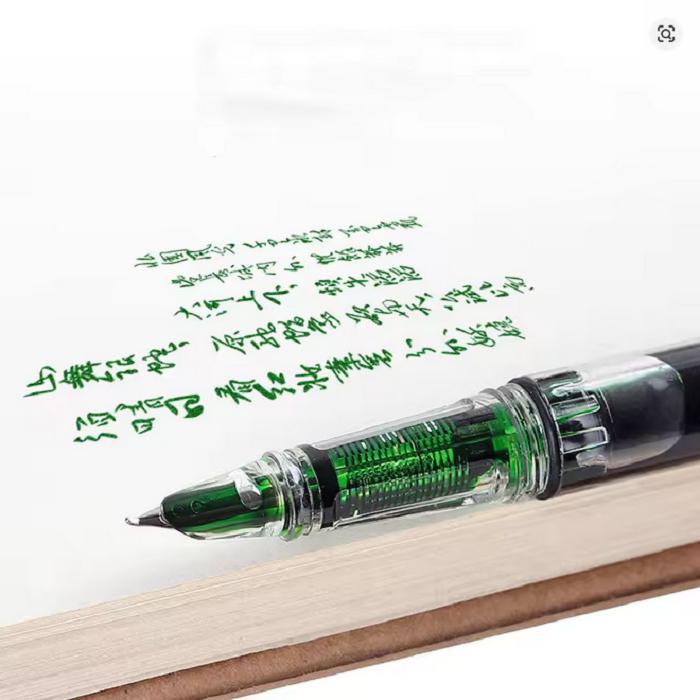 ปากกาหมึกซึมปลายโค้ง 557 Fude Transparent 557 Fountain Pen 0.3mm Calligraphy Curved Nib for Writing