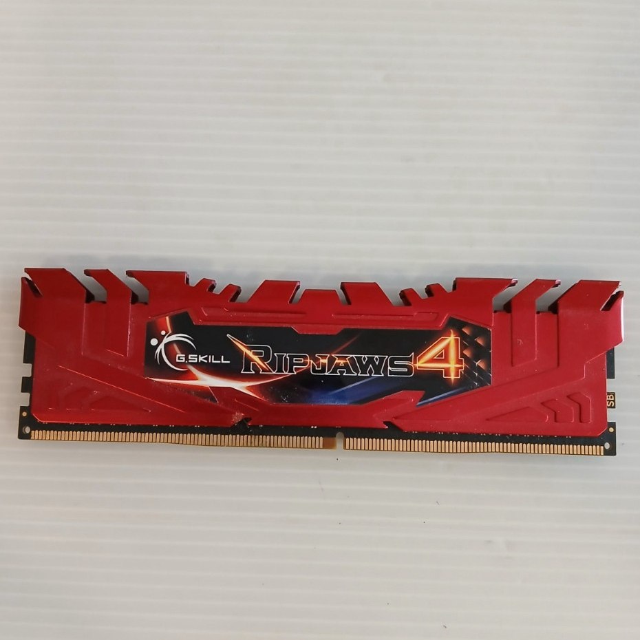 RAM PC (แรมพีซี) 8GB DDR4/2400 G.SKILL RIPJAWS 4 (RED)
