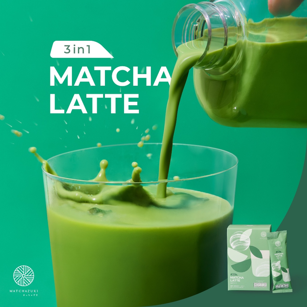 ใหม่! MATCHAZUKI | มัทฉะลาเต้ 3in1 สูตรใหม่ | หวานน้อย อร่อยเหมือนชงสด | Matcha Latte 3 in 1