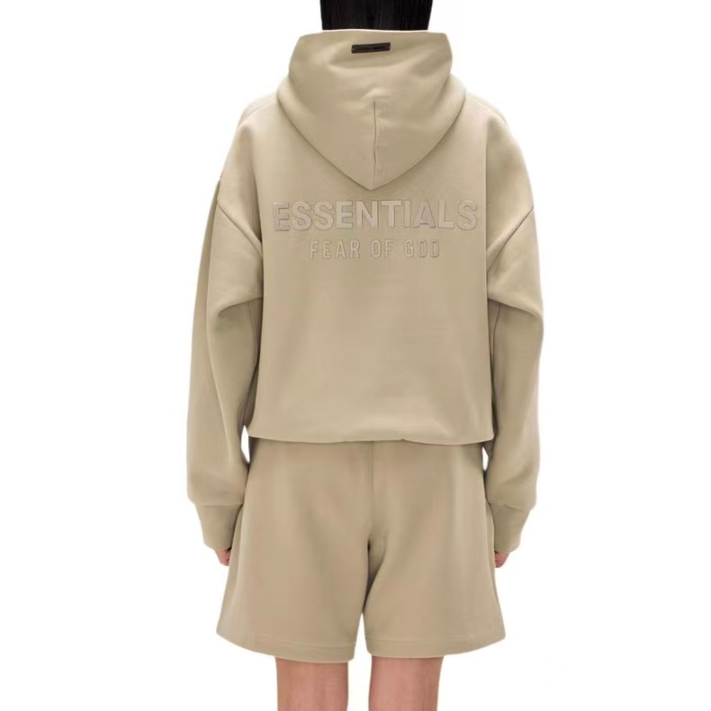 เสื้อฮู้ด Fear of God Essentials Classic Fleece Hoodie ( SS25 ) Homestead Heather - รูปที่ 7