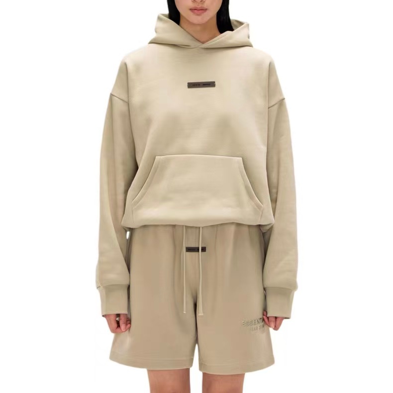 เสื้อฮู้ด Fear of God Essentials Classic Fleece Hoodie ( SS25 ) Homestead Heather - รูปที่ 6