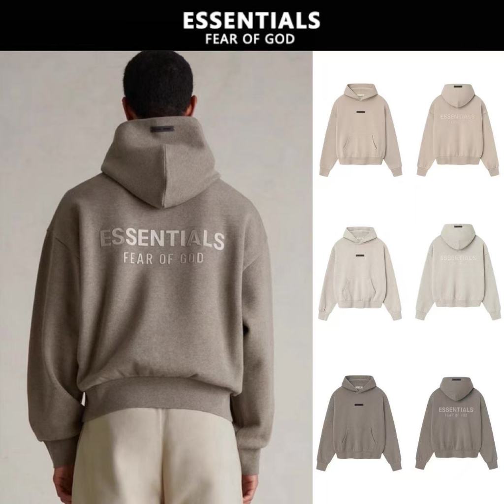 เสื้อฮู้ด Fear of God Essentials Classic Fleece Hoodie ( SS25 ) Homestead Heather