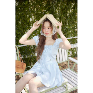 RIKA น้องHARU มินิเดรสบอลลูนผ้าไม่ต้องรีด