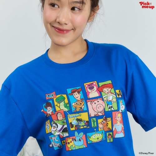 PickMeUp เสื้อยืดพิมพ์ลาย  Toy story Character Boxes ลิขสิทธิ์ Disney Pixar