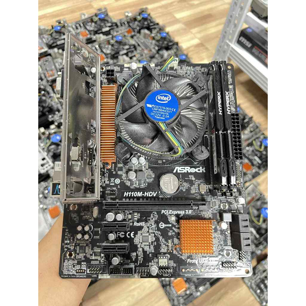 ชุด เมนบอร์ด CPU I5 6500+MB H110M ASROCK+ RAM HYPERX 8*2 16GB
