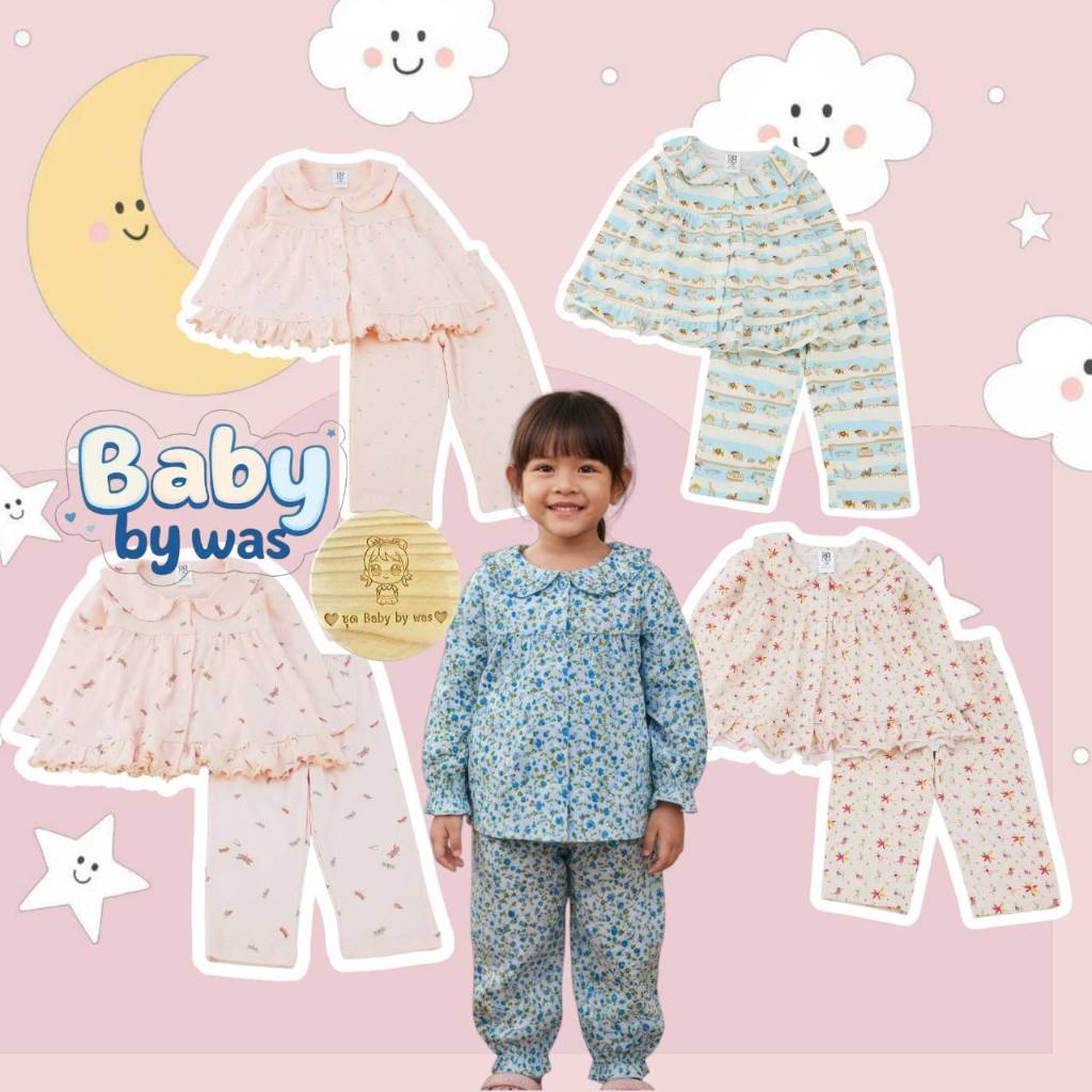 ต.8 ใหม่‼️Bno,BoBo  ชุดนอน ชุดเซ็ท เสื้อผ้าเด็กผู้หญิง1-5ขวบ