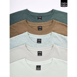 YuenPuen ยืนพื้นเสื้อยืดคอกลม 30 สี ไม่ยืด ไม่ย้วย เสื้อสีพื้น ผ้าCotton ผสม Polyester ผ้านุ่ม