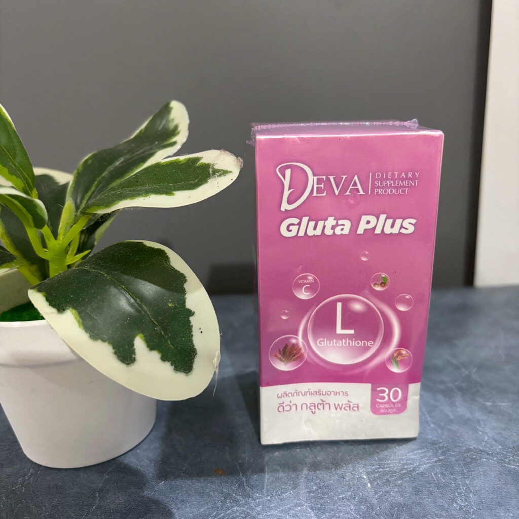 Deva Gluta Plus ดีว่า กลูต้าพลัส (30 แคปซูล) ผิวขาวกระจ่างใส