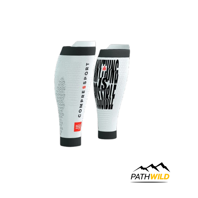 COMPRESSPORT R2 3.0 - 360º print - Ironman 2025 รัดน่องสำหรับใส่วิ่ง ช่วยลดความเสี่ยงในการบาดเจ็บจากตะคริว