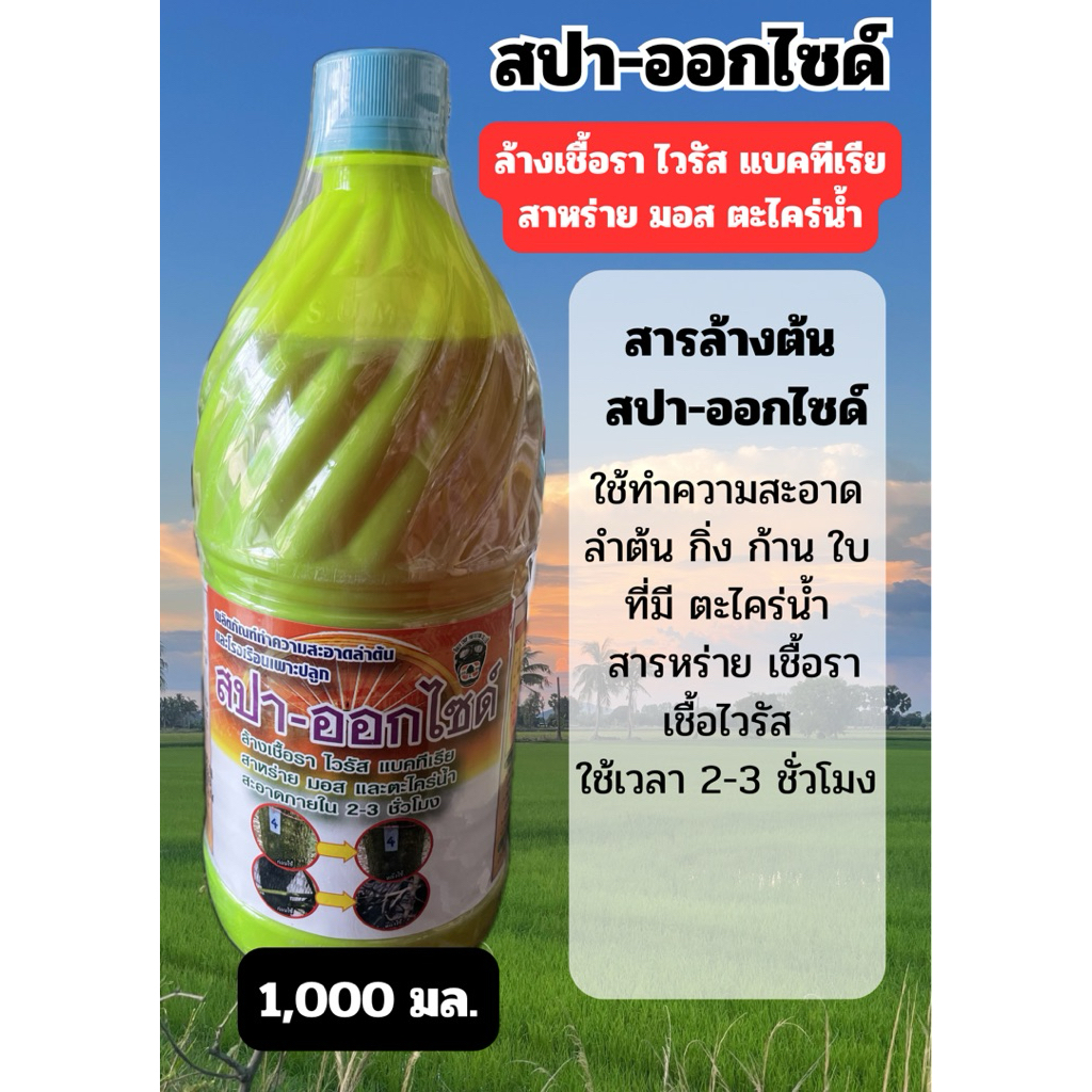 สปาล้างเชื้อรา ไวรัส แบคทีเรีย สาหร่าย มอส ตะไคร่น้ำ ขนาด 1 ลิตร