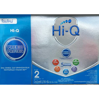 นมผง ไฮคิว พรีไบโอโพรเทก สูตร 2 2750 ก. Hi-Q Prebio ProteQ 2 2750 g ไฮคิวสูตร2