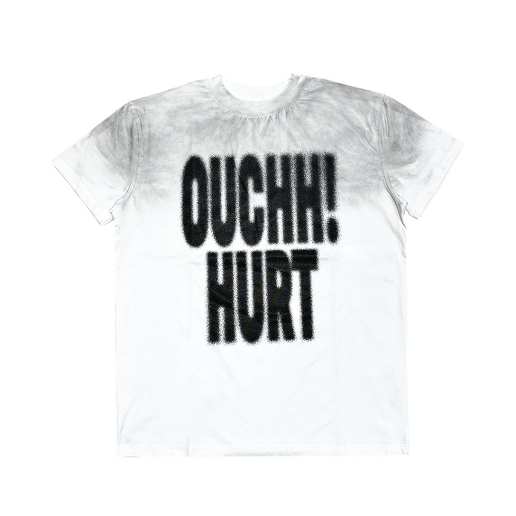 FRANK! OUCHH! Faded Blank Boxie Tee
