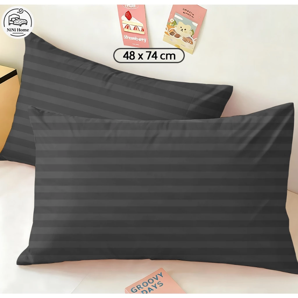 ปลอกหมอน satin Pillowcase 48*74 ซม(19 x 29 นิ้ว) 1 ชิ้น 2 ชิ้น