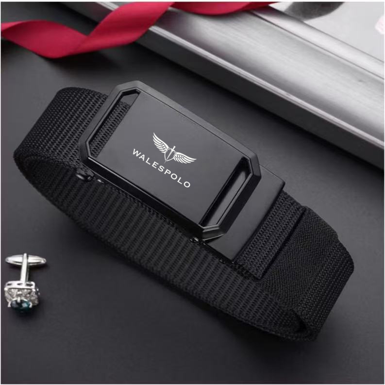 เข็มขัดผู้ชาย มาใหม่ หัวเข็มขัด อัตโนมัติไม่มีฟัน วัสดุผ้าใบไนลอน อเนกประสงค์ เห