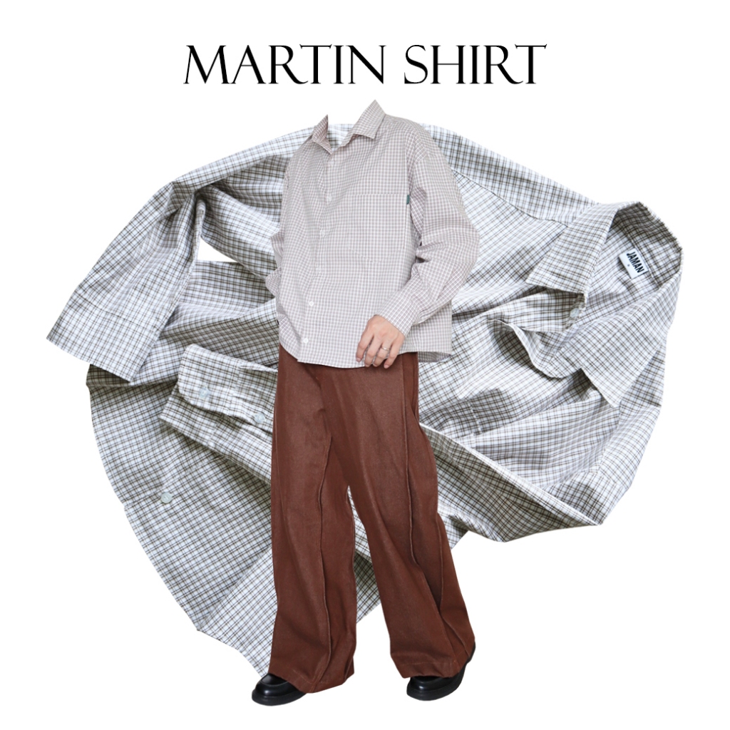 JAMANBKK / MARTIN SHIRT LIMITED / เสื้อเชิ้ตแขนยาว ทรงครอป ผ้าลาย