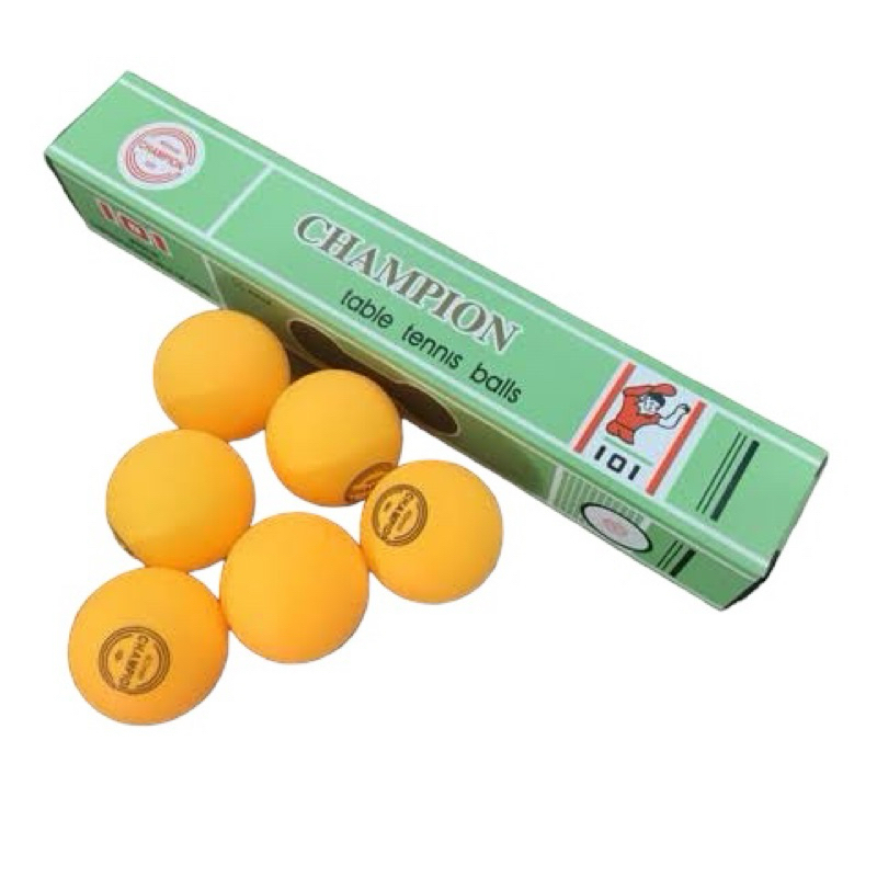 ลูกปิงปอง ธรรมดา สีขาว-ส้ม Champion