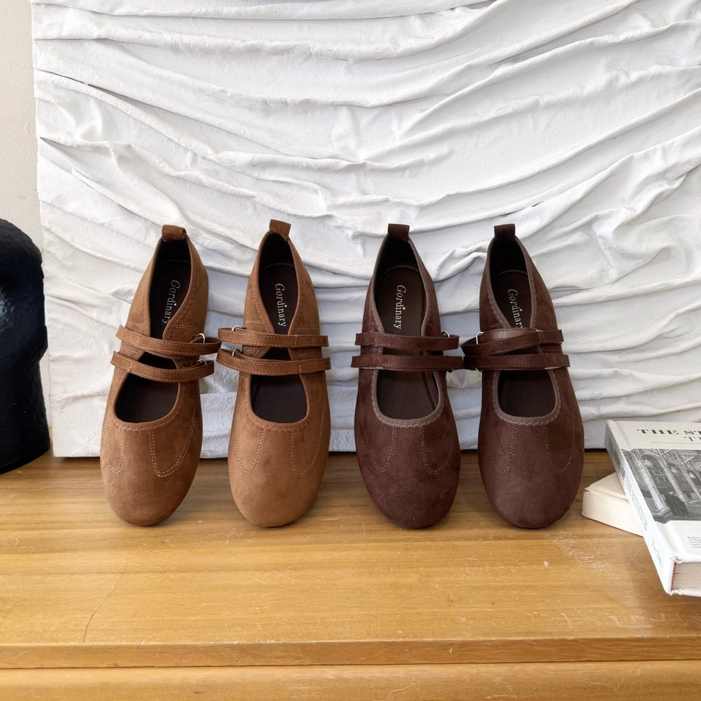 Gordinary Andy แมรี่เจนสไตล์ผ้าใบ (705-A5) Size 36-41