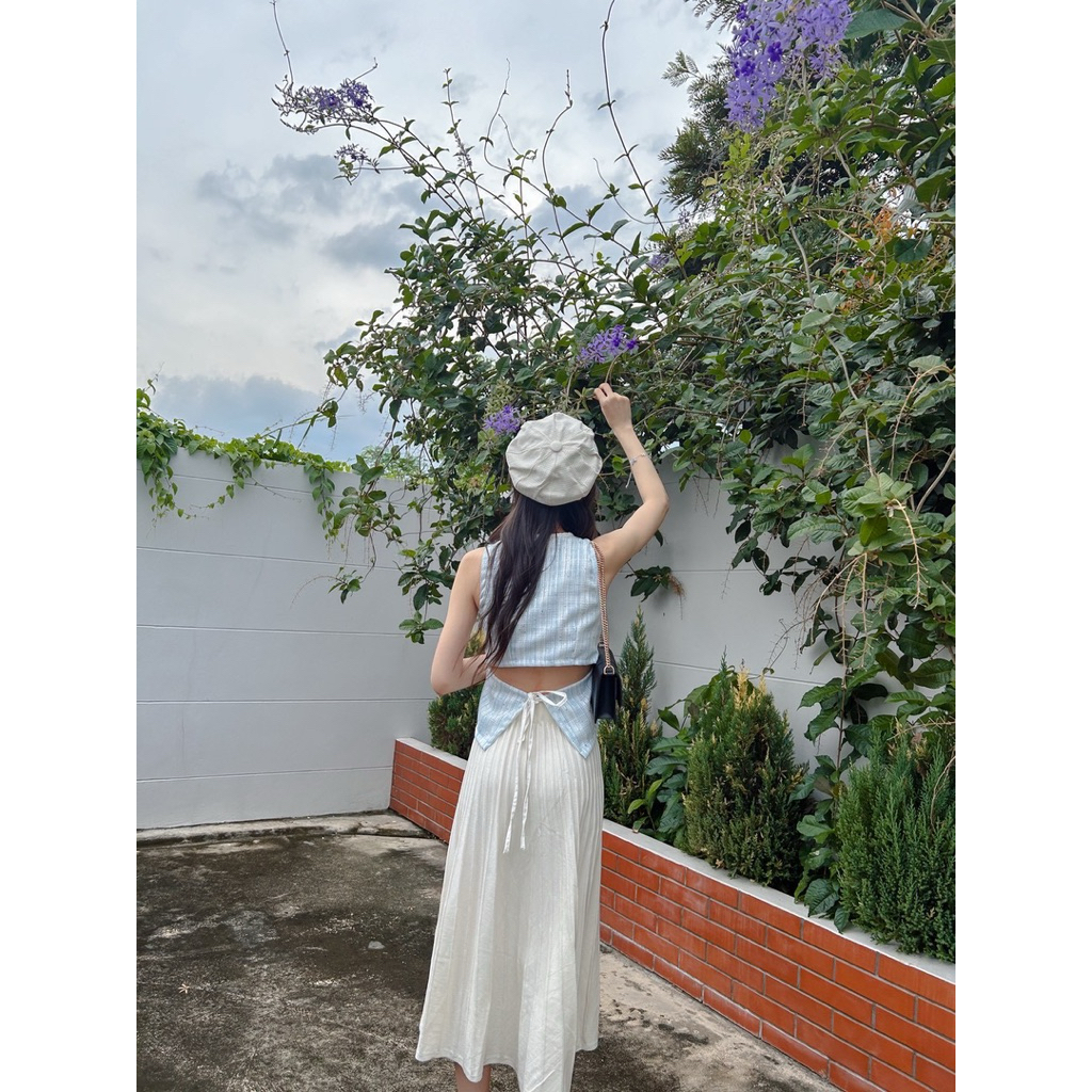 Loving Again - Crunchy top เสื้อผูกเว้าหลัง ทรงสามเหลี่ยม💖 - รูปที่ 4