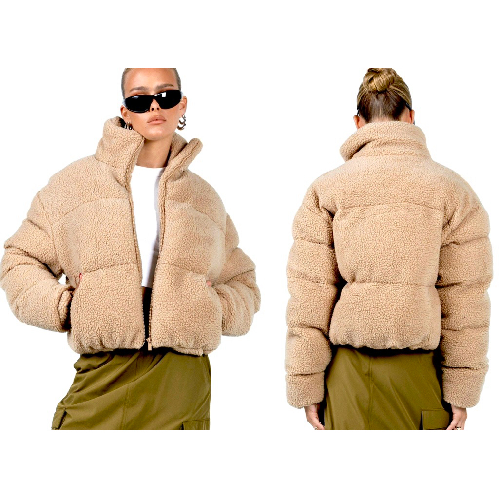 SINSAY Light-Brown Fleece Jacket