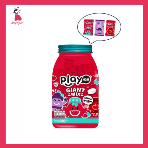 เพลย์มอร์ ลูกอมมิกซ์คูลลิ่งไจแอ้นท์ 80 กรัม