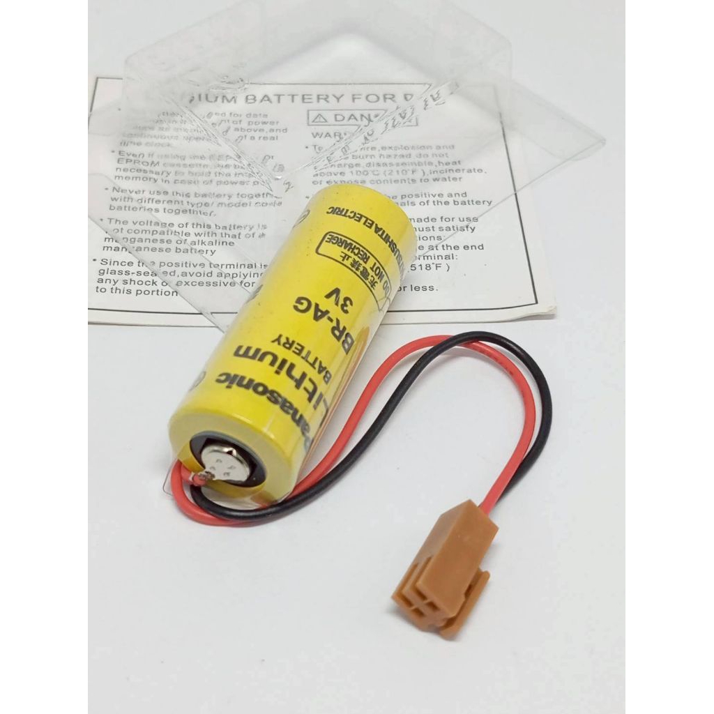 พร้อมส่งที่ไทย เปิดบิลได้ ช้อป Panasonic BR-AG br-AG 3v battery พร้อมปลั๊กสายไฟแบตเตอรี่ลิเธียม PLC สั่งเลย ส่งเลย