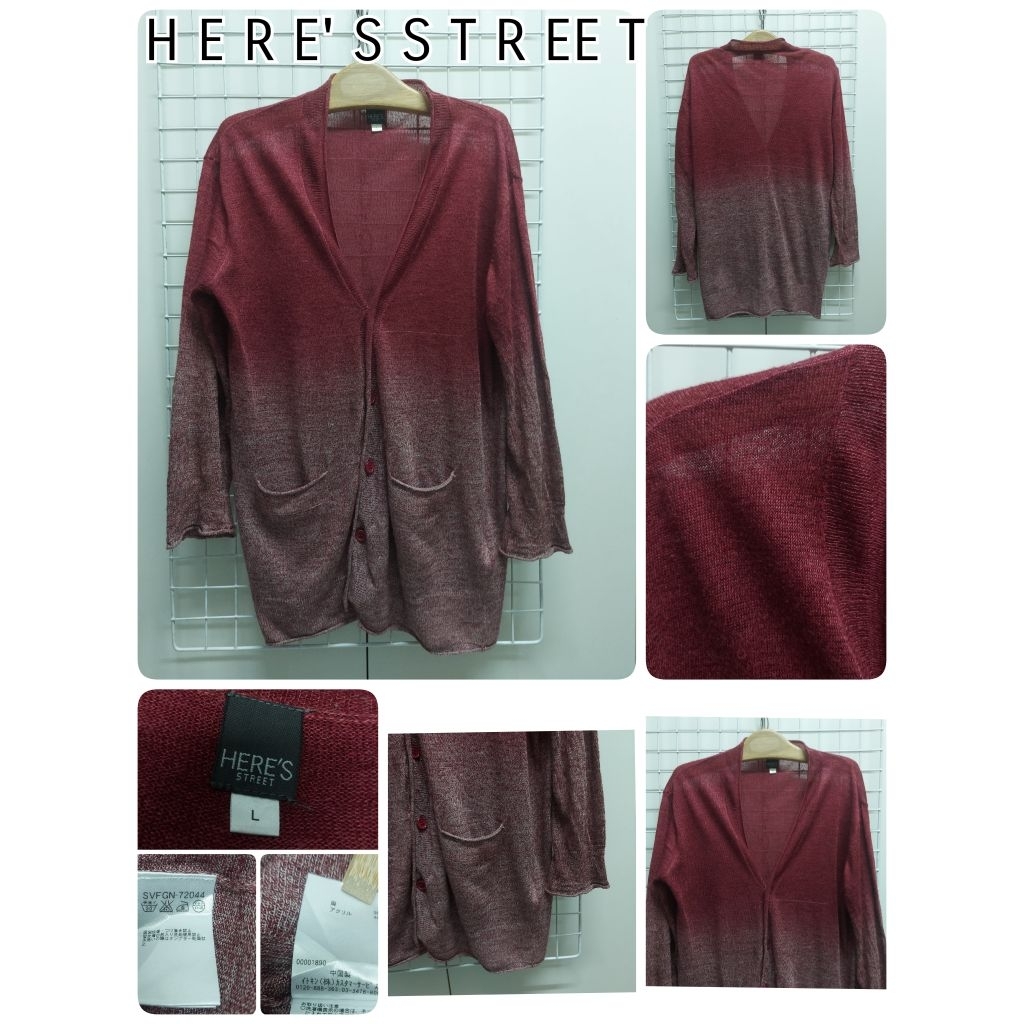 4600. H E R E' S S T R EE T เสื้อคาร์ดิแกนญี่ปุ่นมือสอง