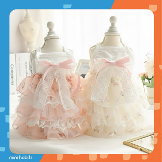 [🚚 พร้อมส่ง] ชุดกระโปรงสัตว์เลี้ยง Chiffon Cake Princess Dre…