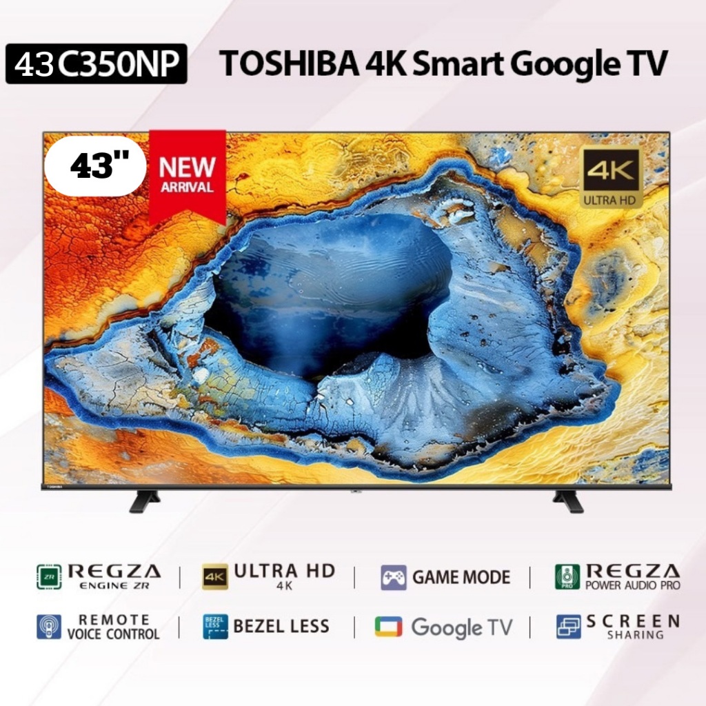 TOSHIBA Google TV (43", 4K) รุ่น 43C350NP