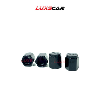 Luxscar จุกลมยาง สีดำเรียบ