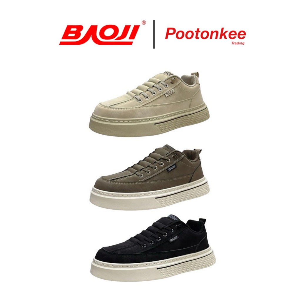 BAOJI รุ่น BRM 1012 บาโอจิ รองเท้าผ้าใบ รองเท้าไลฟ์สไตล์ผู้ชาย