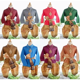 ชุดเด็กพี่หมื่น(แขนยาว)3ชิ้น(ไม่รวมเครื่องประดับ) จันทร์ฉายแขนยาว