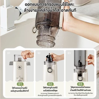 CAMEL เครื่องสกัดน้ำผลไม้ ความจุ 1L ถอดล้างง่าย สะดวก ประหยัดเวลา เครื่องสกัดน้ำผลไม้แยกกาก