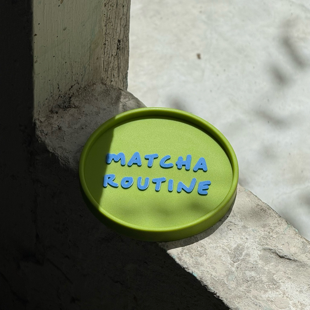 Matcha Routine & More - ที่รองแก้ว MATCHA ROUTINE (Matcha Coaster)