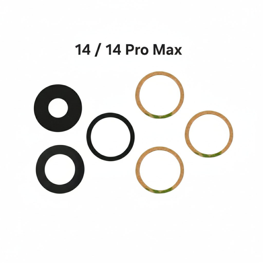 เลนส์กล้องหลัง+กาว3M 14Pro/14ProMax #087