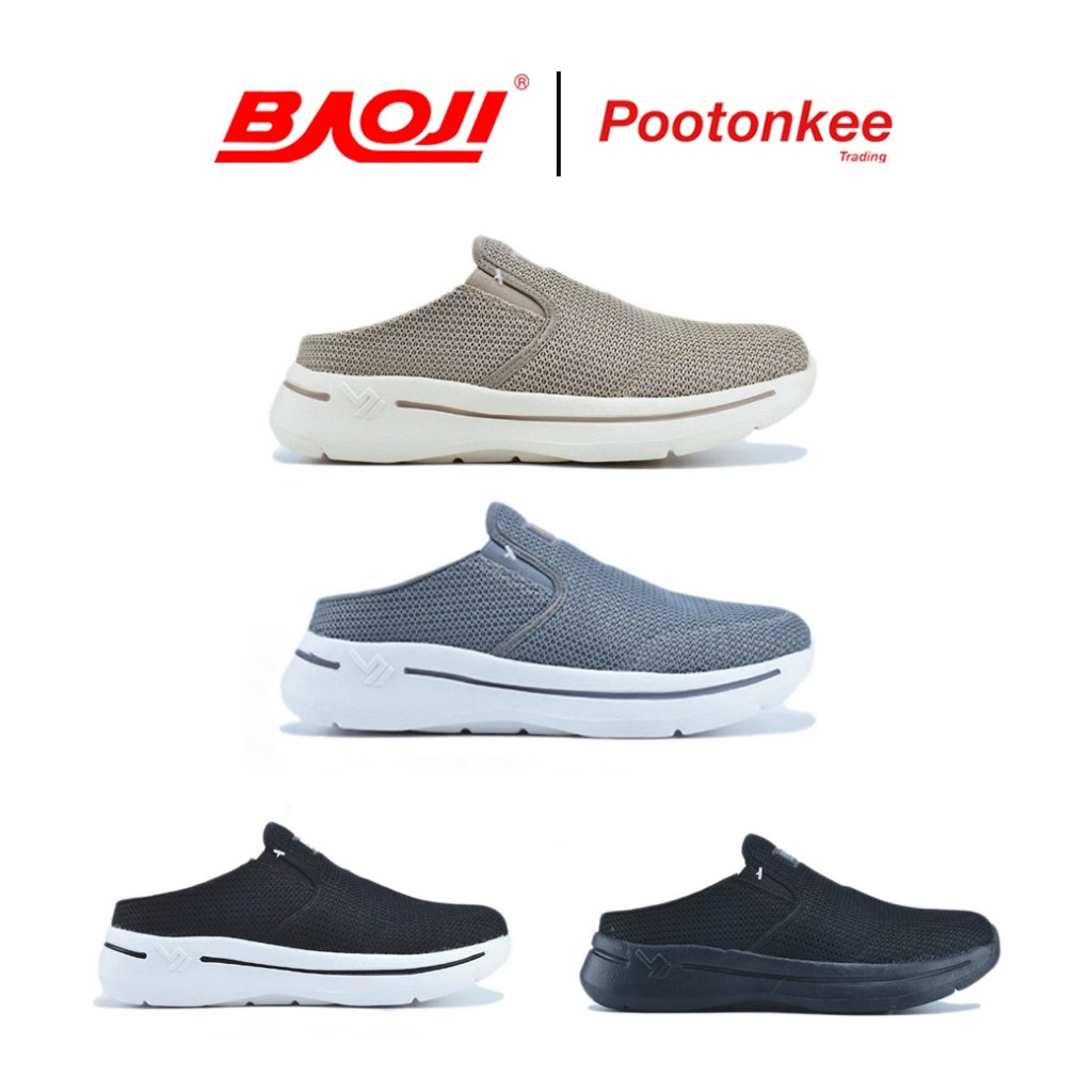BAOJI บาโอจิ  รุ่น BJM 735 รองเท้าผ้าใบ รองเท้าอีซี่ออนผู้ชาย