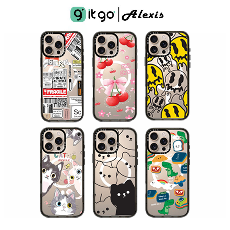 เคสขอบดำ Alexis Cartoon ST Black V.5  น่ารักเกินต้าน จนอยากเปลี่ยนเคสทุกวัน!