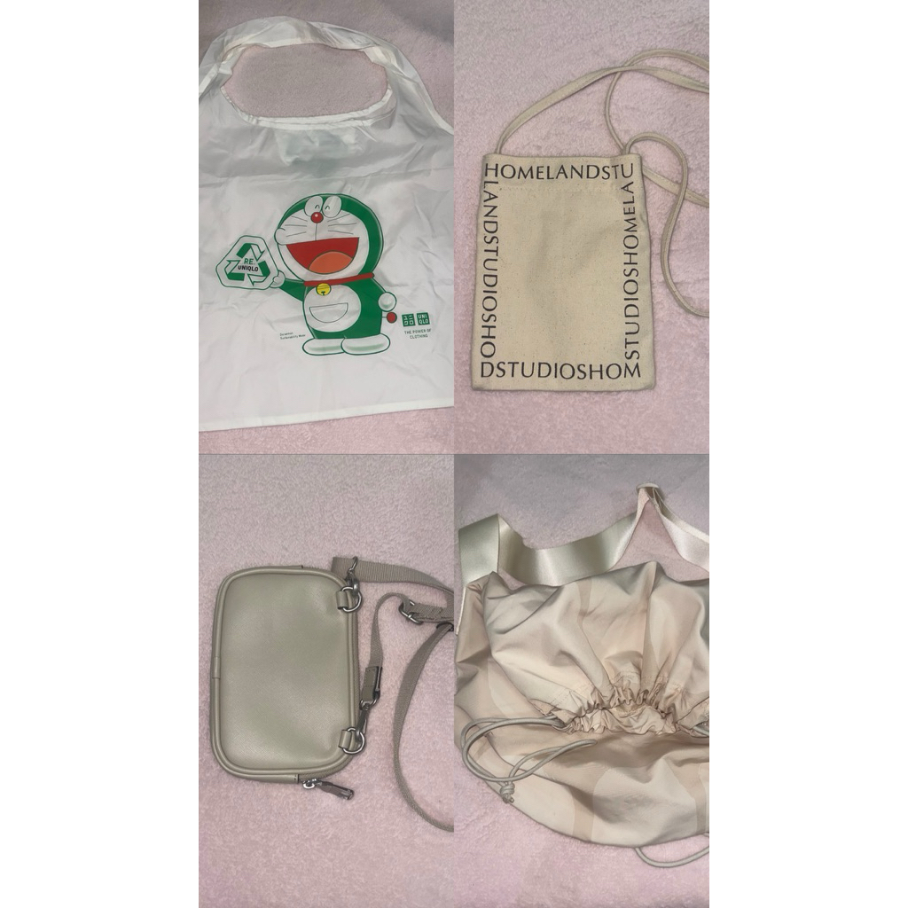 กระเป๋าอเนกประสงค์ กระเป๋าผ้า กระเป๋าสะพายข้าง ถุงผ้า Zara / Uniqlo / Homeland