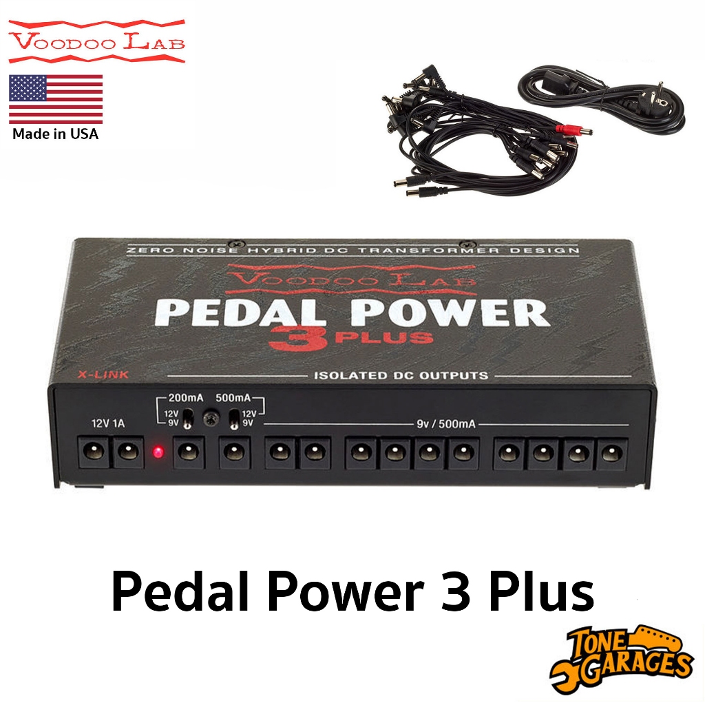 Voodoo Lab Pedal Power 3 Plus Power Supply จ่ายไฟ Pedalboard เอฟเฟค พร้อมสายพ่วง Made in USA