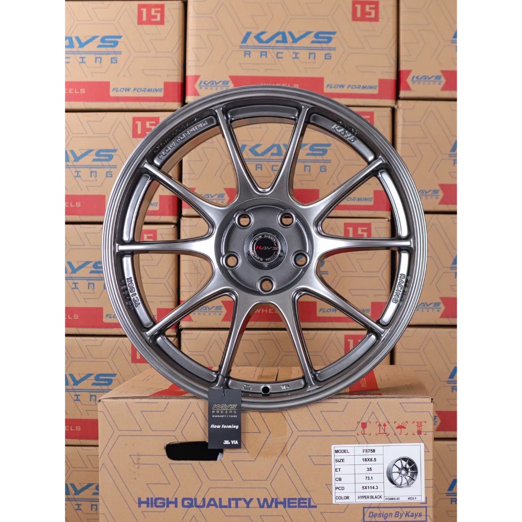 ล้อแม็กซ์ KAYS F8758  8.5*18นิ้ว 5รู 114.3