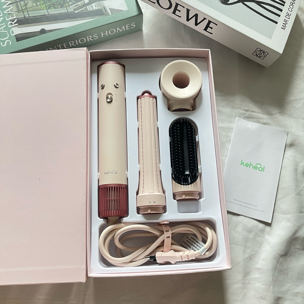 สินค้ามือ 2‼️ ไดร์เป่าผมความเร็วสูง Keheal HM1-L 3in1 ที่ม้วนผมอัตโนมัติ ผมตรง เรียบเนียน ไม่ทำลายเส