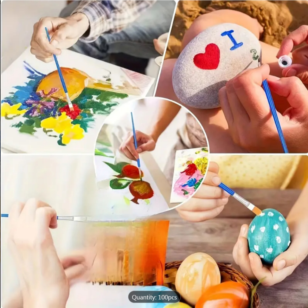 พู่กันสี แปรงทาสีอะคริลิค ขนาดเล็ก ขนไนล่อน สำหรับงานศิลปะ เหมาะสำหรับงานสีน้ำมันอะคริลิค สีน้ำ - รูปที่ 2