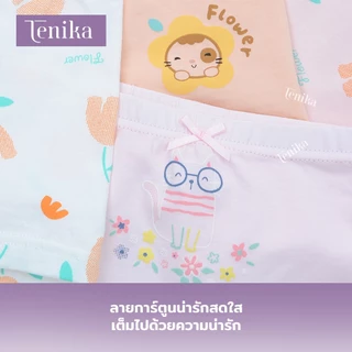 TENIKA กางเกงในเด็กผู้หญิง พิมพ์ลายการ์ตูนกางเกงชั้นใน ผ้าฝ้าย ลายการ์ตูน Baby Panties Girl กางเกงบ็อกเซอร์