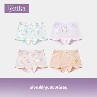 TENIKA กางเกงในเด็กผู้หญิง พิมพ์ลายการ์ตูนกางเกงชั้นใน ผ้าฝ้าย ลายการ์ตูน Baby Panties Girl กางเกงบ็อกเซอร์