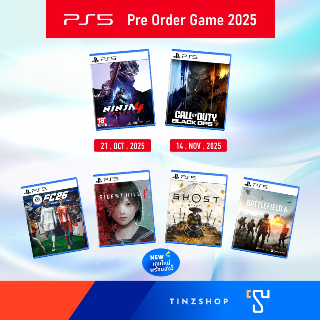 [Pre Order PS5 Game Set 2025] Tinzshop PlayStation 5 PS5 Pre Order Game set > Silent Hill f , Gear o