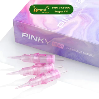 Pinky Pro Biomaster & Thunder Pinky – 20pcs – เข็มคาร์ทริดจ์ PMU/Tattoo – ติดสีสม่ำเสมอ ลดแรงสั่น
