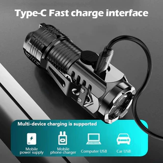 ซื้อ 1 แถม 1 ไฟฉาย LED ไฟฉายอเนกประสงค์ ไฟฉายพกพา ไฟฉายกันน้ำขนาดเล็ก สําหรับตั้งแคมป์/กลางแจ้ง ไฟฉาย