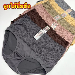 6898#(Size26-36ป้ายSisterhoodกางเกงในไซร์ใหญ่แต่งลูกไม้ใส่สบาย
