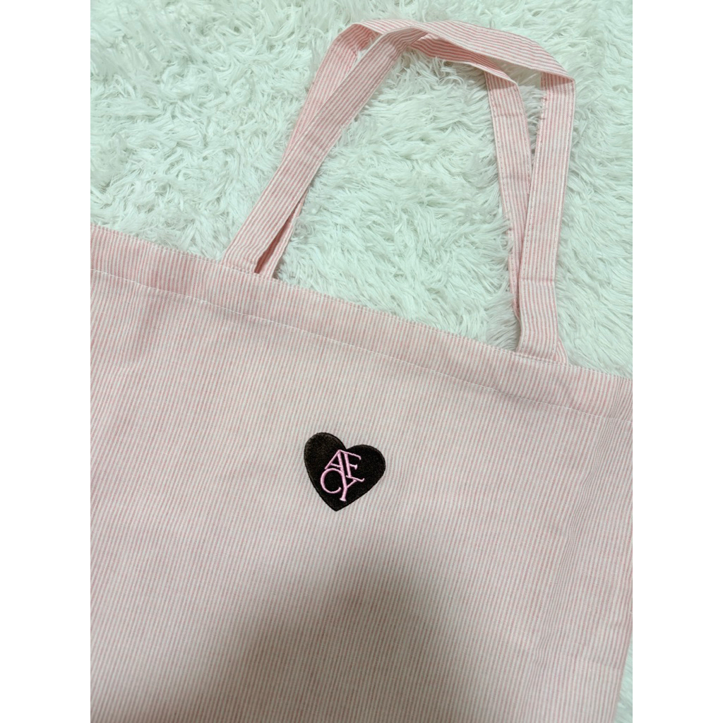 Acey Acey กระเป๋า ลายทางสีชมพู 🌷